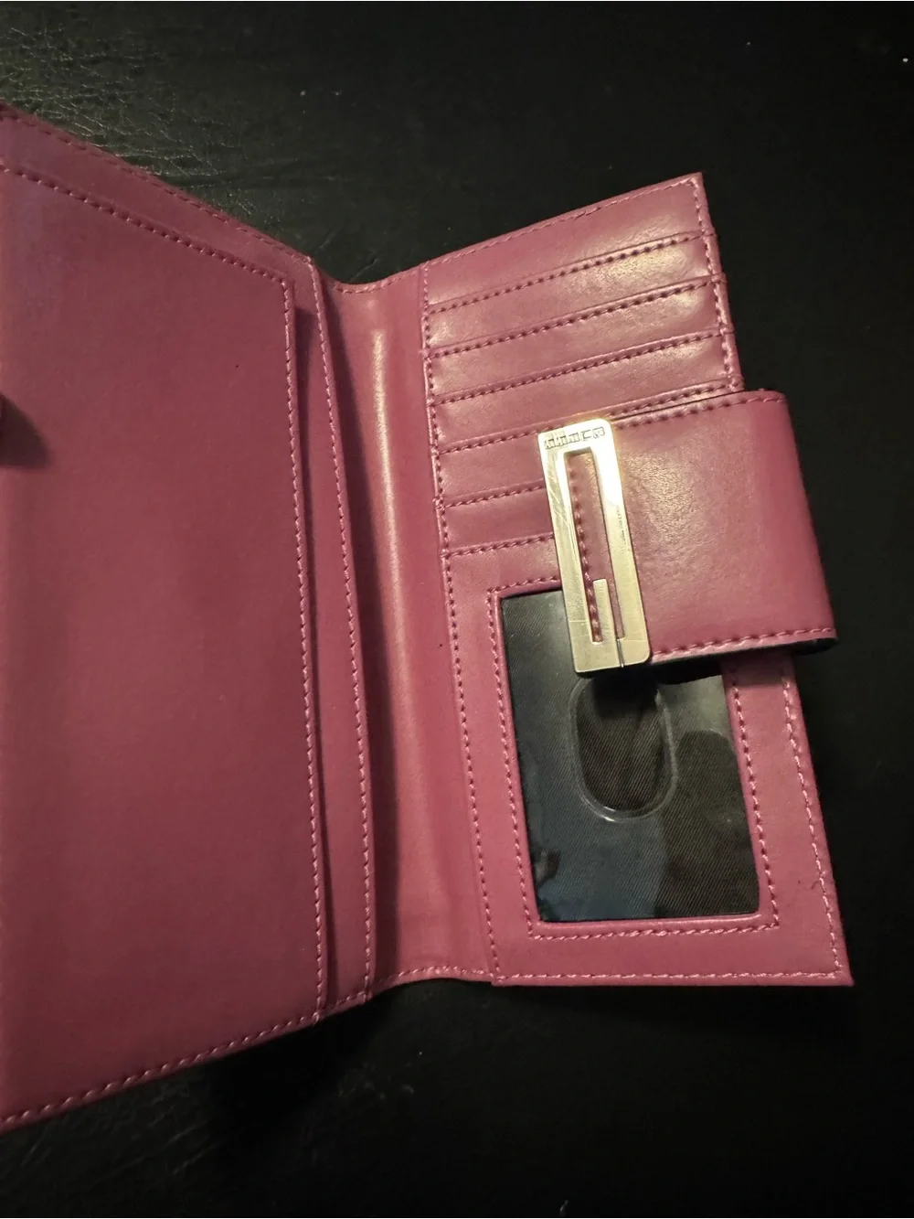Guess Pink Wallet Clutch with Silver Accent